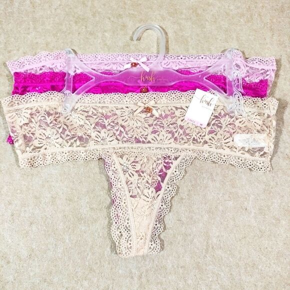 Hush Intimates Lace Thong Panty Set #C - Picture 1 of 6